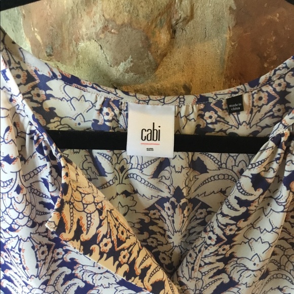 CAbi Flutter Sleeve Blouse #3074 - Picture 4 of 4